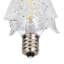 Ampoule DEL à filament transparent à intensité variable de 0,6 watts Westinghouse Lighting (7 watts), base candélabre, paquet de 4-111650557