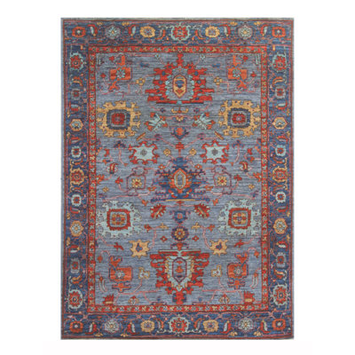 One-of-a-Kind 4'2" x 5'9" Hand Knotted Area Rug