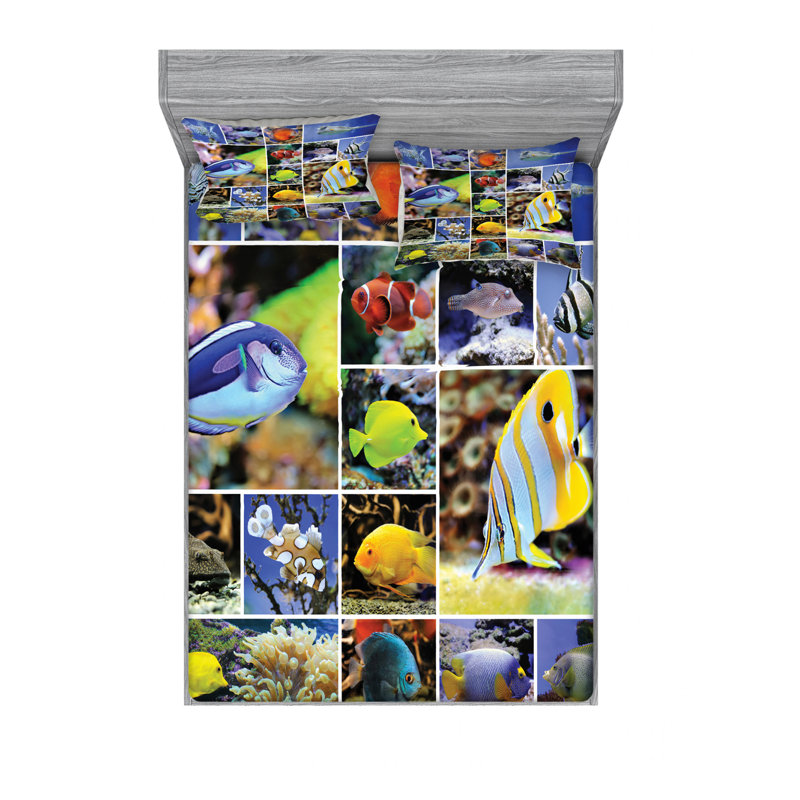 Microfiber Sheet Set, Queen Sheet + Fitted Sheet + 2 Pillowcases