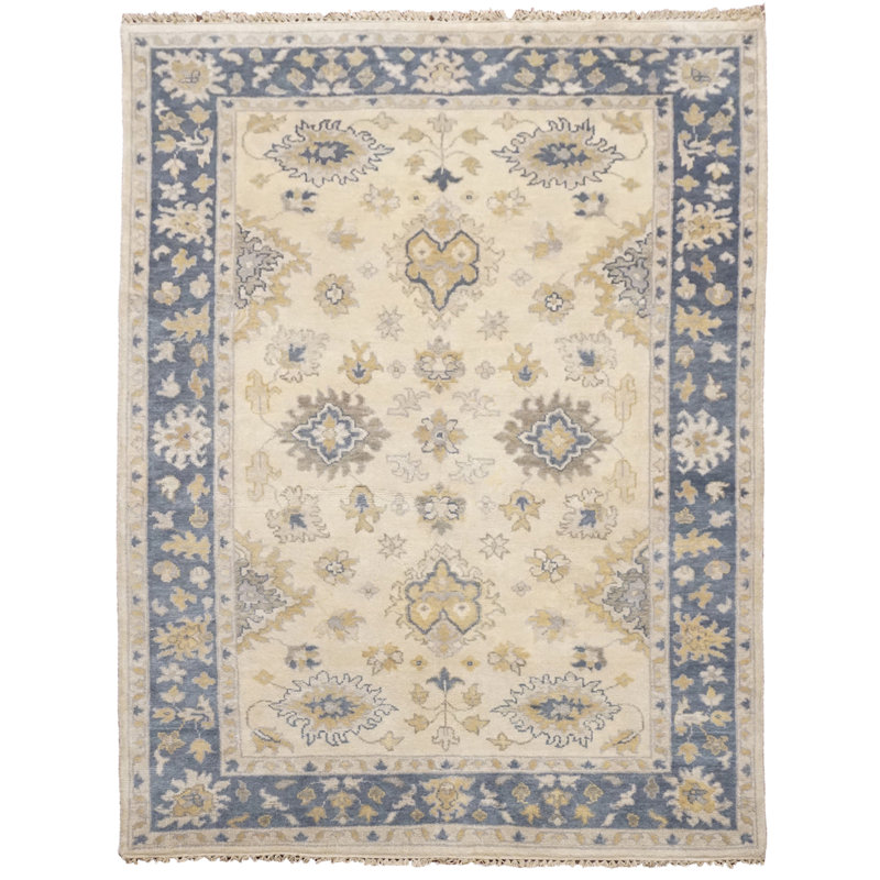 Tapis 6x8 beige Oushak