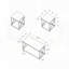 Ensemble de 3 tables basses et tables de bout aspect marbre-1900705551-1900705550