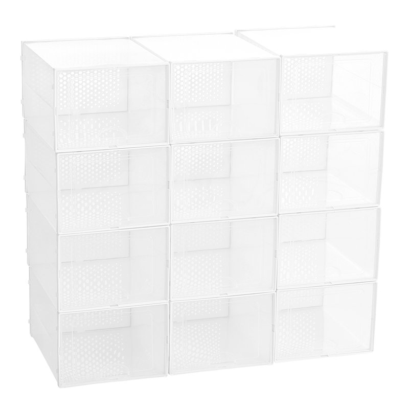 12 Pair Stackable Shoe Storage Box