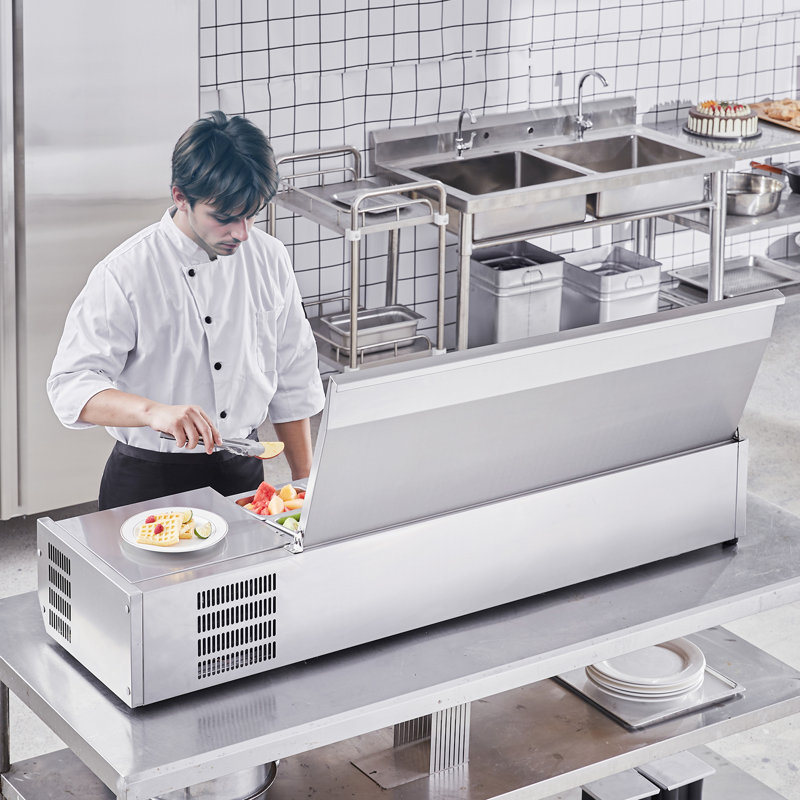 VEVOR Prep Refrigerator - 58.27''