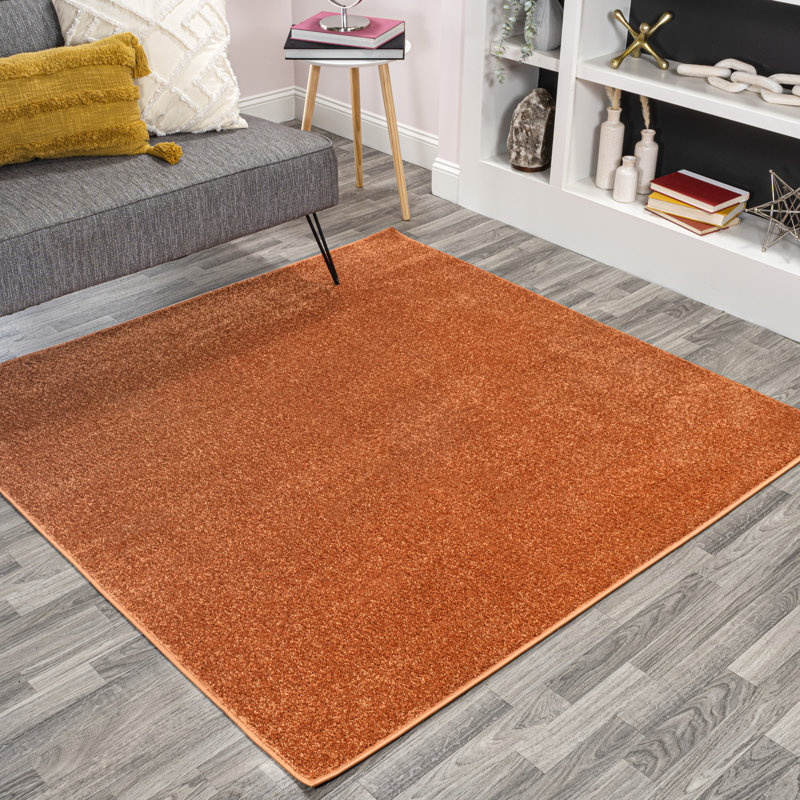 Tapis orange Antto, Carré 6 pi 2 po