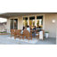 Stacking Acacia Patio Dining Armchair