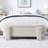Cineus Oval Fabric Upholstered Storage Ottoman-105917627