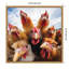 «Funny Animal Chicken Selfie» par The Creative Bunch Studio, reproduction d'art sur toile encadrée-1521923742