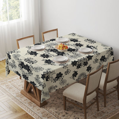 Ayaan Elegant Tablecloth (55 x 86 inches), 65% Cotton / 35% Polyester, Easy Clean, Machine Washable, Tumble Dryer Safe, Ironable | Perfect for Dining Room or Special Occasions, Durable & Stylish Home Essential