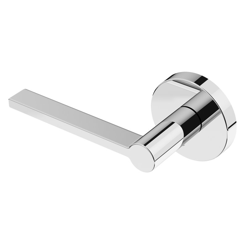 Levier à porte simple Muse de conception moderne dissimulée ne tournant pas (placard, garde-manger ou couloir) - Style minimaliste élégant en chrome
