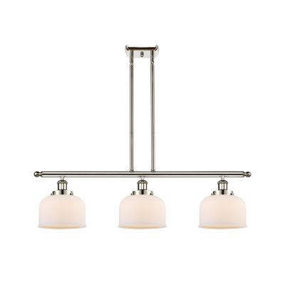 Cloche - 3 lumières d'îlot de 36 po - abat-jour de 8 po