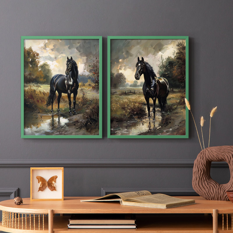 ANIMALS Series CECXVII - Reproduction encadrée de qualité supérieure - prête à être accrochée - aucun clou requis - aucun clou requis