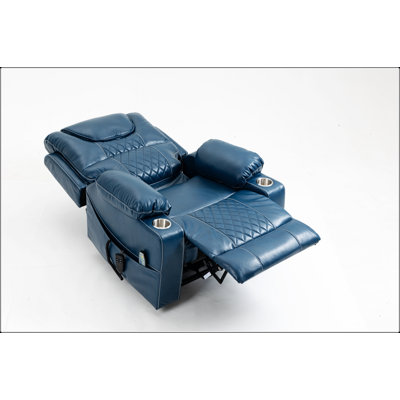 Fauteuil inclinable électrique surdimensionné avec revêtement en velours, pose à plat à 180 degrés et massage multifonctionnel pour un confort et une détente ultimes.