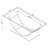 Amelia Chrome Rectangular U-Shaped Glass Top Coffee Table