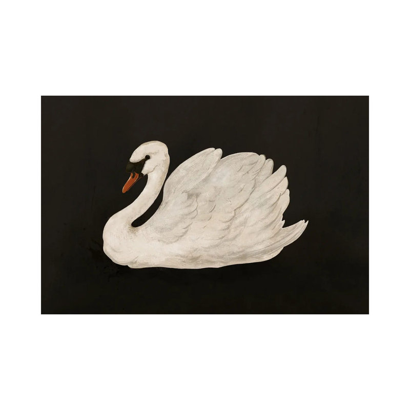 «Mute Swan», reproduction d'art sur toile encadrée, H 12 po x l 18 po, Toile tendue, Ne s’applique pas