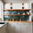 1-Light Dimmable Modern Black/Brass Armed Sconce