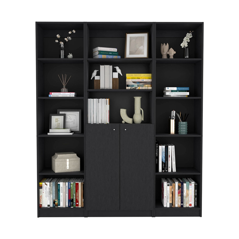 Ensemble de salon 3 pièces avec 3 bibliothèques