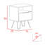 Table de chevet 1 tablette 1 tiroir