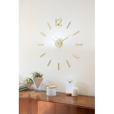 Akeria Wall Clock Minimalist DIY Wall Sticker Numbers