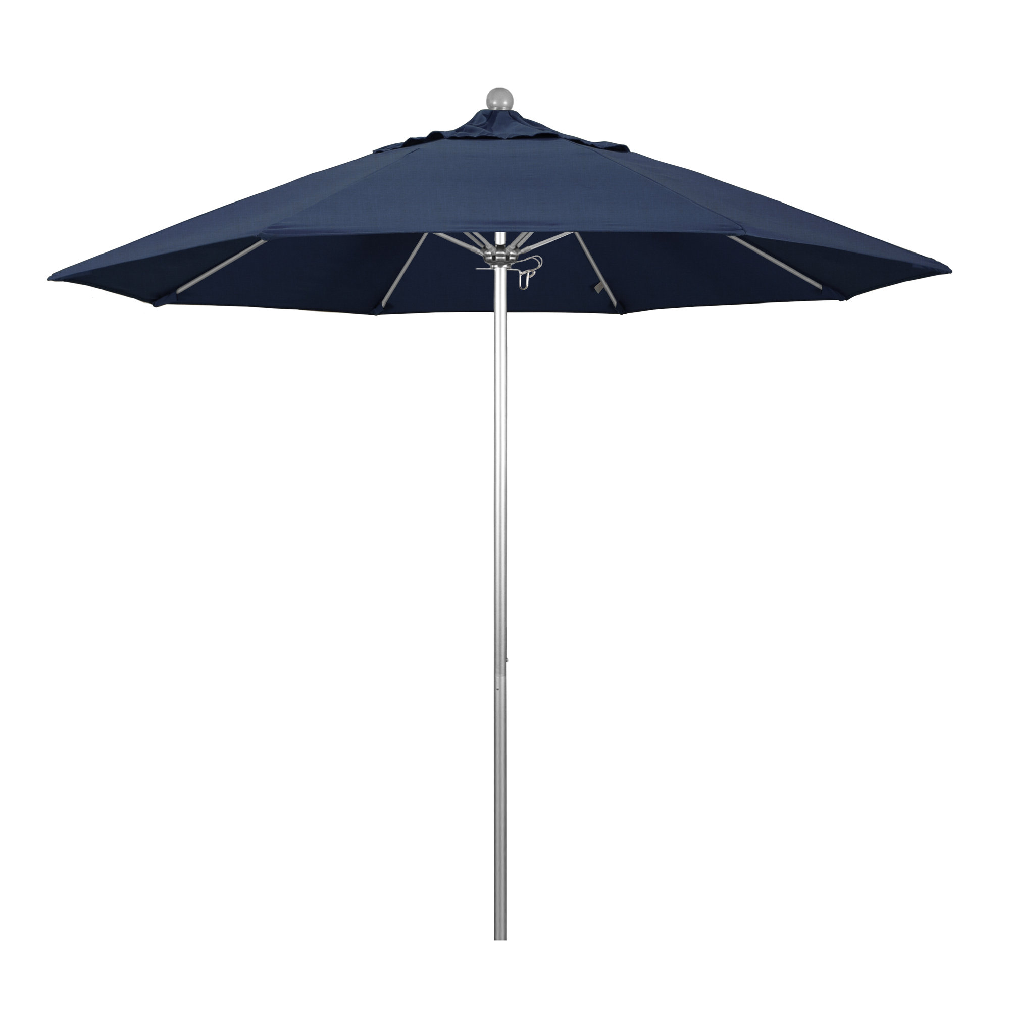 Maria 108'' Sunbrella® Outdoor Umbrella, Spectrum Indigo Sunbrella®, Silver