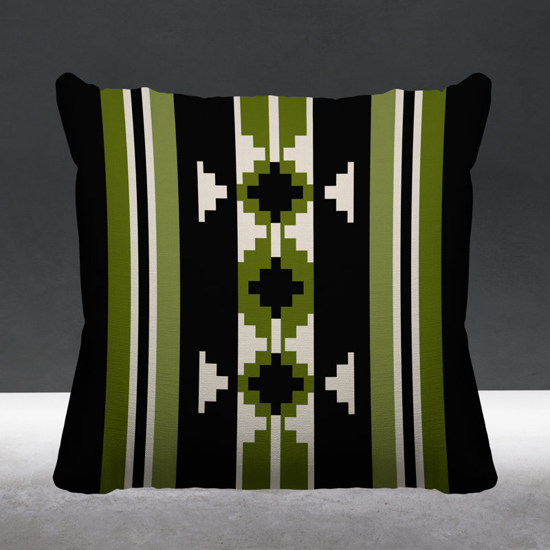 Coussin intérieur / extérieur Sakari, L 19 po x H 19 po, Chartreuse