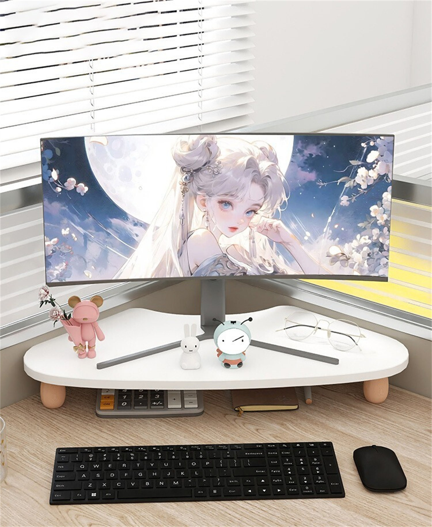 Inbox Zero Corner-Fit Desktop Computer Monitor Riser - Wayfair Canada