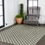 Tapis d'intérieur / extérieur vert / crème Aimee-1887123454