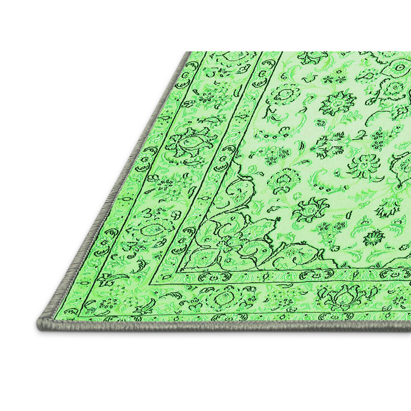 Mesics Performance Oriental Indoor Rug, Rectangle 6' x 9'