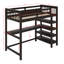 Lit mezzanine avec tablettes de rangement et bureau sous le lit-1374452323-1374452320