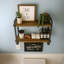 Rustic Industrial Wooden Floating Shelf Wall Mounted 2 Tier Storage Shelves Display Rack