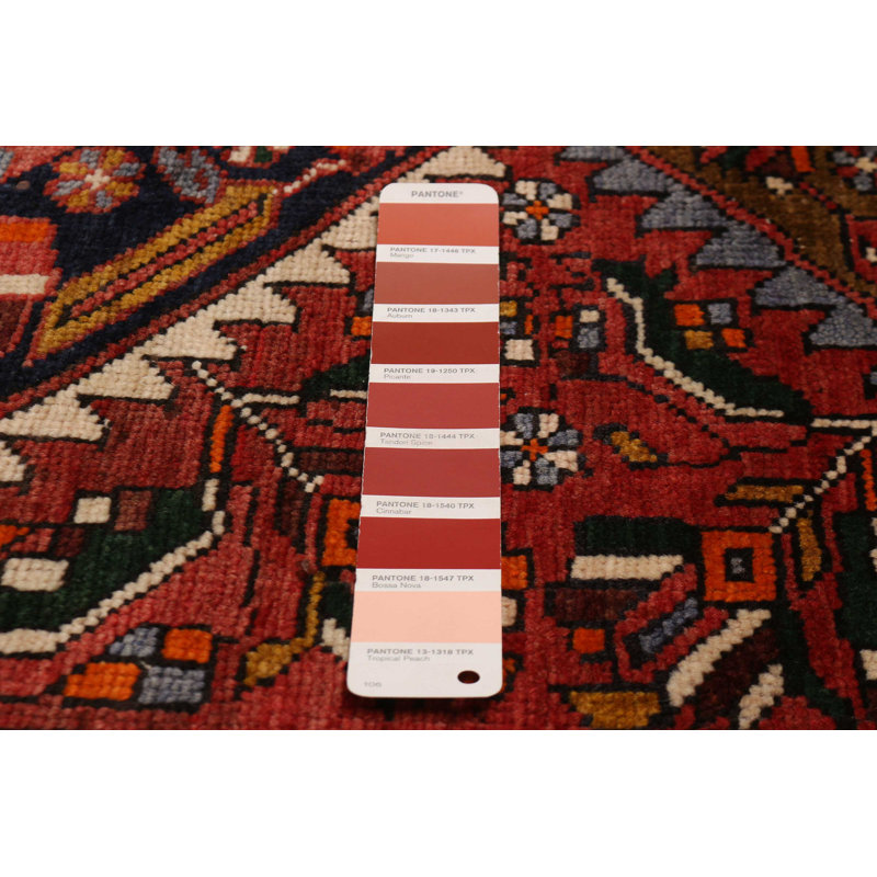 Tapis rouge Sarabi fait à la main de conception unique 3 pi 5 po x 10 pi 10 po