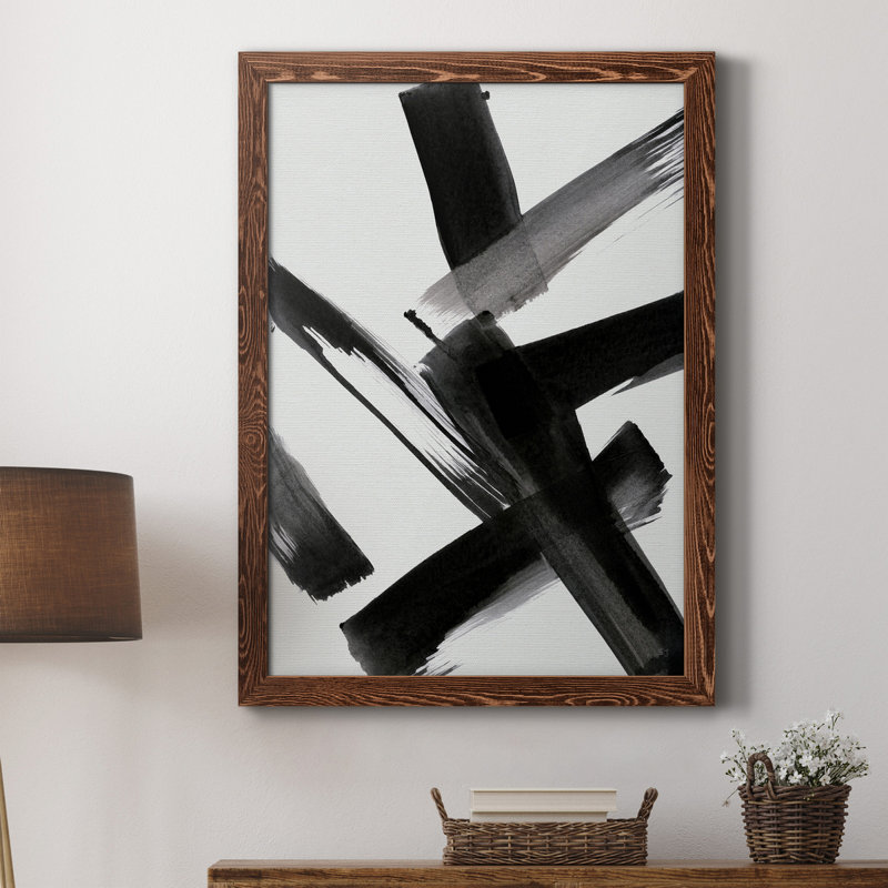 Black Magic II - peinture sur toile encadrée, Érable, H 20 po x l 17 po x P 1 po