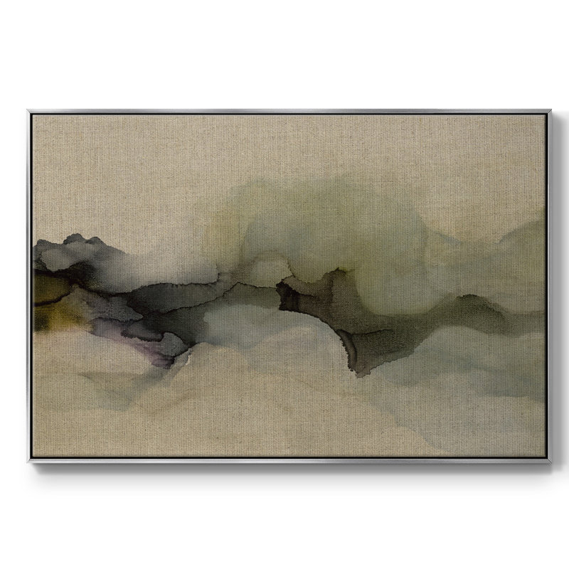 «When It Rains It Pours», reproduction sur toile tendue, Toile argentée avec cadre flottant, H 17 po x l 25 po x P 2 po