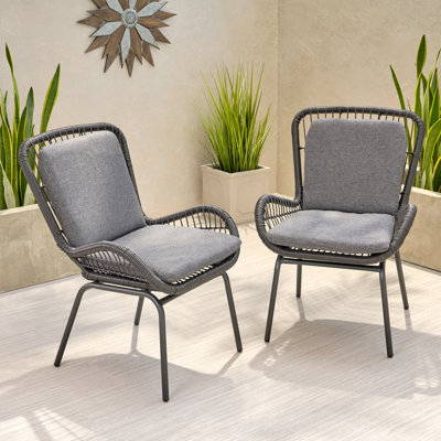 Patio Chair With Cushions (Set Of 2)