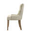 Chaises de salle à manger à dossier en chêne beige et récupéré (2) - Élégant et fonctionnel pour la pièce: chêne, classique