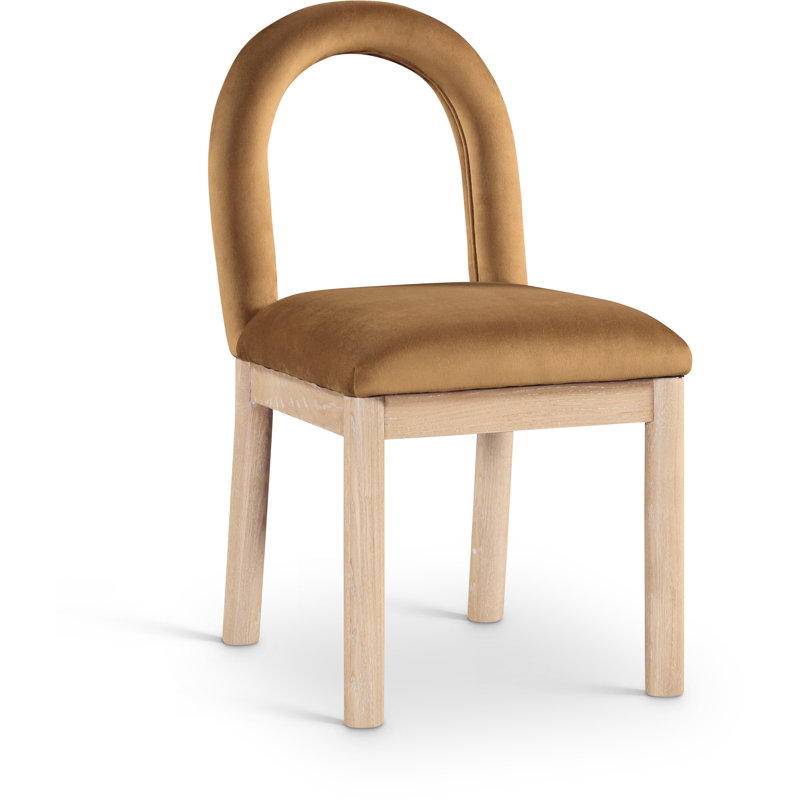 Chaise Macleod, Naturel, Velours selle