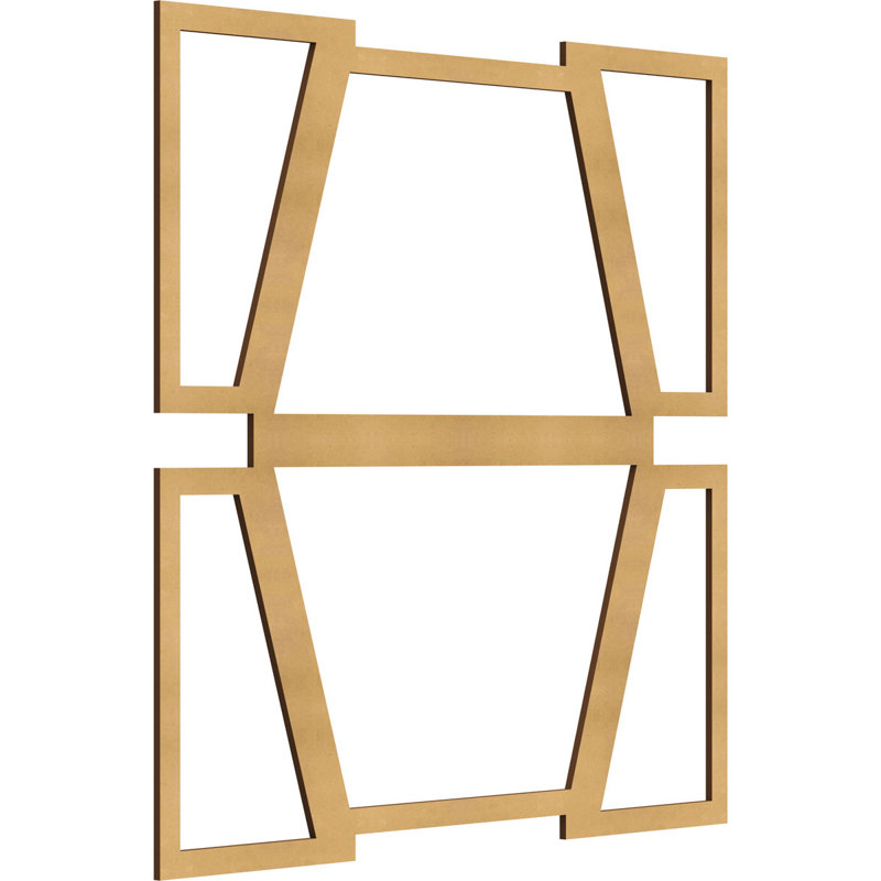 Panneaux muraux en bois Greeley, Bois, H 23 3/8 po x l 23 3/8 po x P 1/4 po