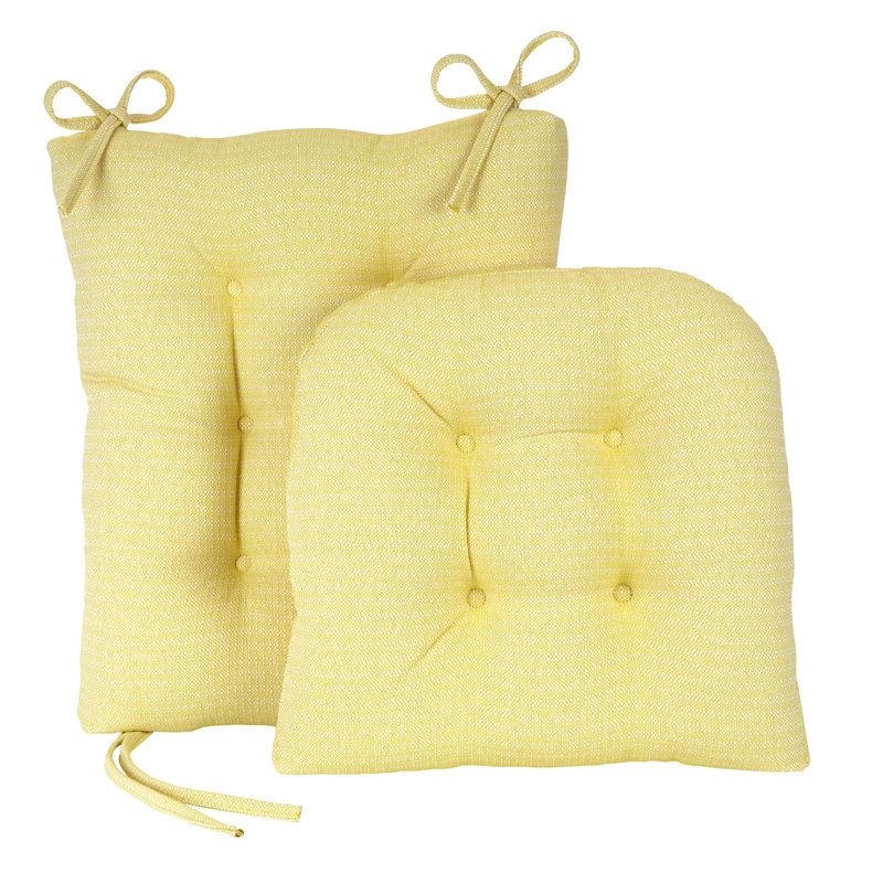 Non-Slip Rocking Chair Cushion Set, Yellow