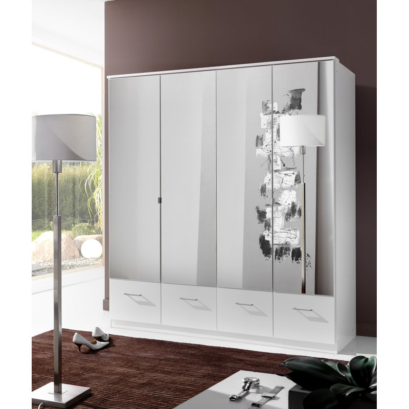 Balakrishna 3 Door Manufactured Wood Wardrobe, 200cm H x 180cm W x 58cm D
