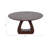 Round Coffee Table with Solid Wood Base, Beautiful Modern Living Room Table, 34"