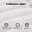 Canapé de 157,6 po Cloud, tissu en velours côtelé, sièges profonds, conception à deux couches, coussin amovible, sans assemblage, combinaison à faire soi-même pour le salon, la chambre à coucher, la salle de conférence, un appartement-493423182-493423183