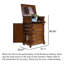 Traditional Freestanding Jewellery Storage Cabinet with Side Compartment