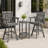 Dual-Tier Side Table – Weatherproof HDPE, Grey Slate Finish, Zero Maintenance