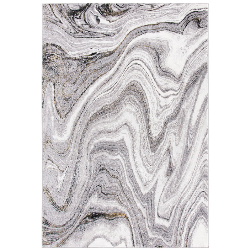 Deerfield Performance Abstract Rug, Rectangle 4'5" x 6'5"