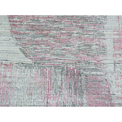 Abstract Area Rug in Red