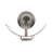 Taybron Curved Metal Taper Candle Wall Sconce-1160947018