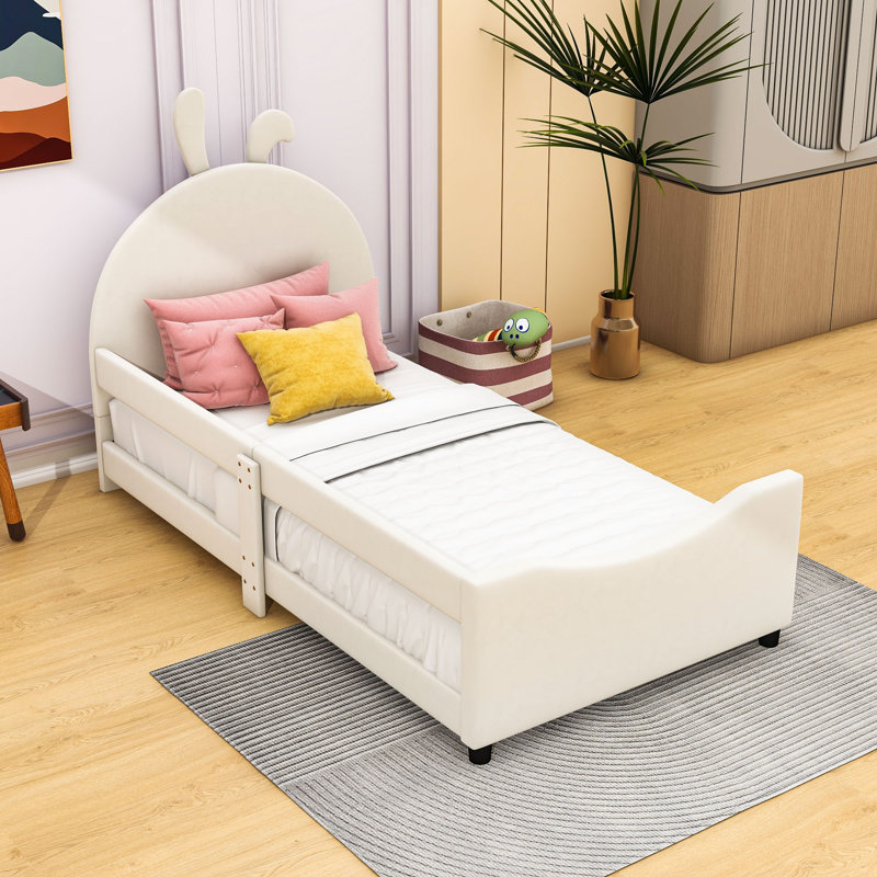 Lit rembourré Layleen, Beige