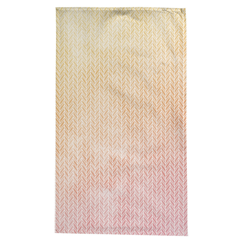 Nappe à motif chevrons Leffel, Rose / jaune