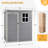 5 ft. W x 3 ft. D Resin Vertical Storage Shed