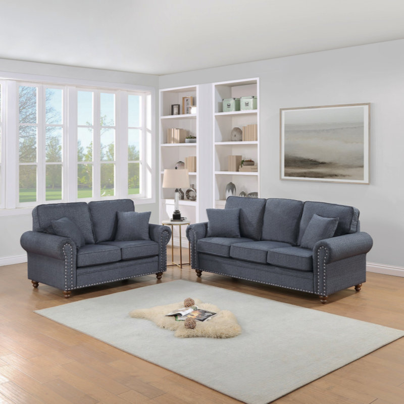 Ensemble de coussins de canapé Elegant Luxury, Gris