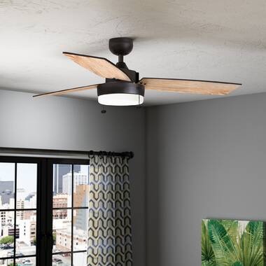 Andover Mills™ Mattias 52'' Ceiling Fan with Light Kit & Reviews